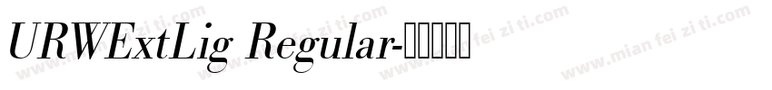 URWExtLig Regular字体转换